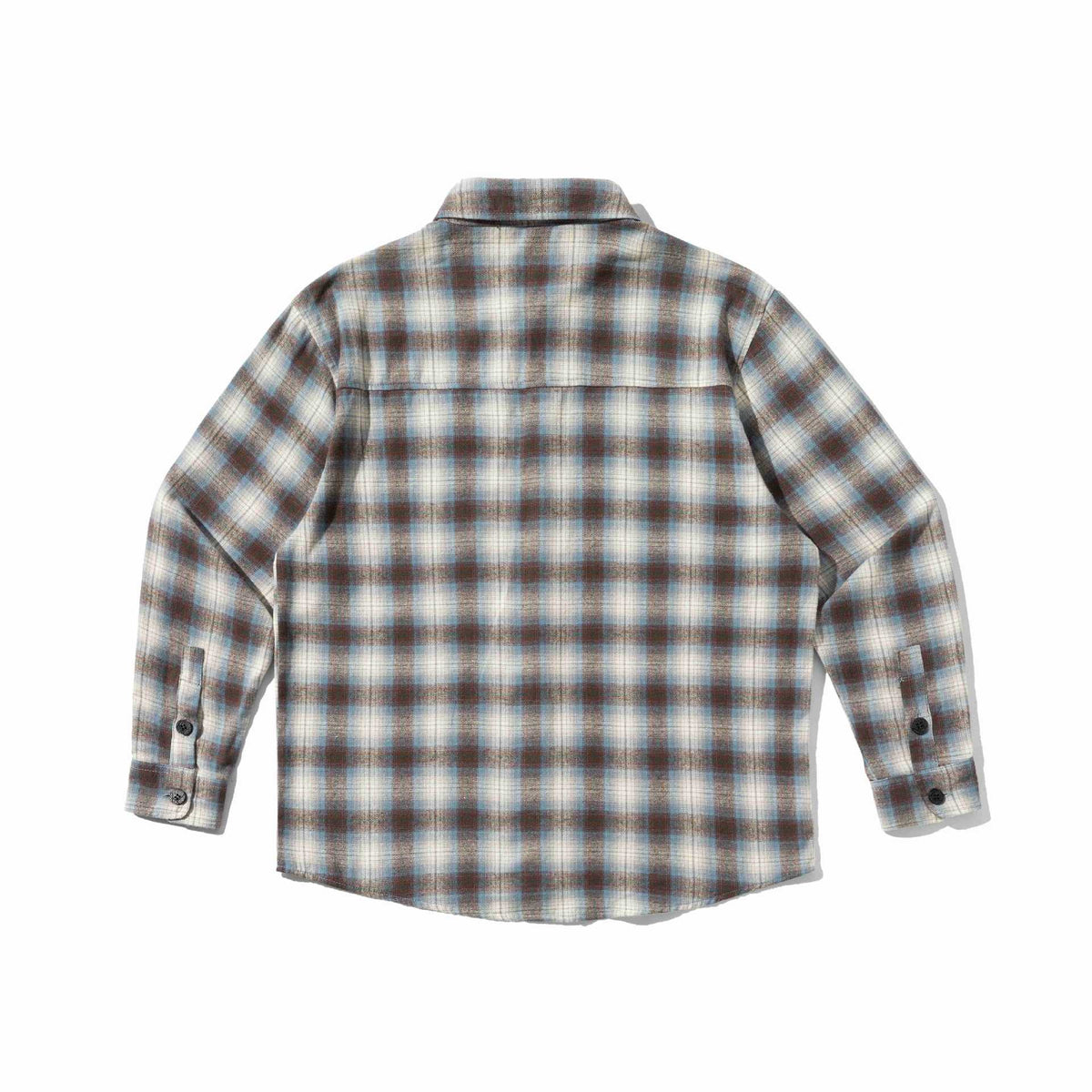 Color-blocked Long Sleeve Button-up Shirt