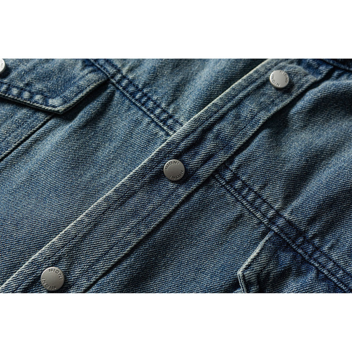 Denim Loose Fit Short Sleeve Shirt Button Up